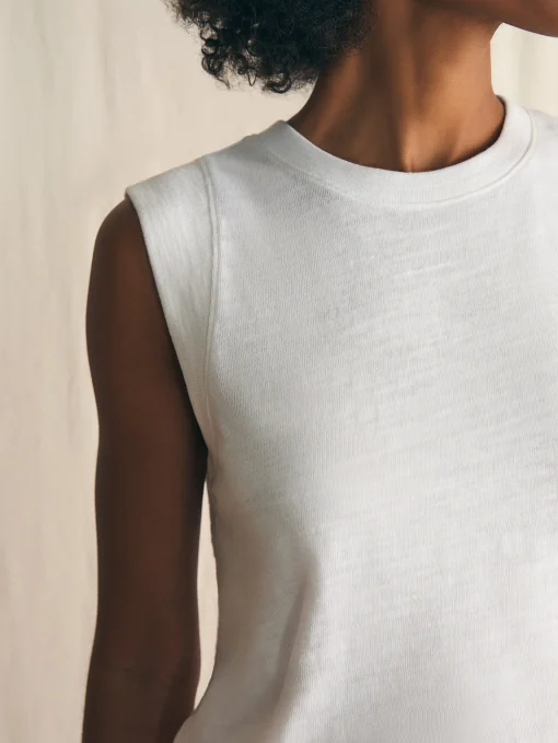 Outlet Sunwashed Slub Muscle Tank - Women T-Shirts