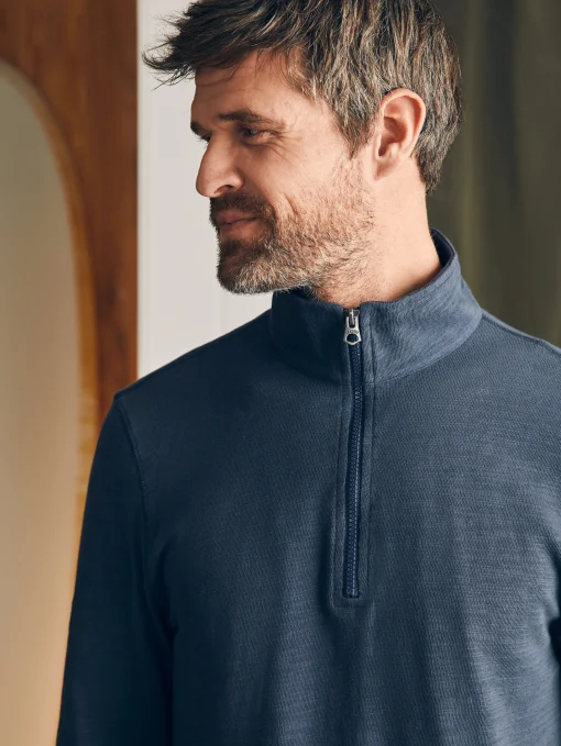 Outlet Sunwashed Slub Quarter Zip (Tall) - Hoodies & Sweatshirts|Lounge