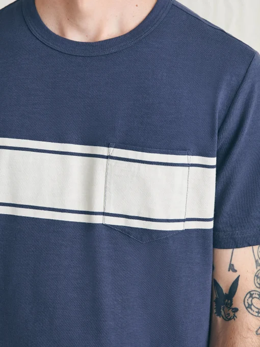 Best Surf Stripe Sunwashed Pocket Tee - T-Shirts & Henleys