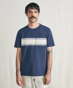 Best Surf Stripe Sunwashed Pocket Tee - T-Shirts & Henleys