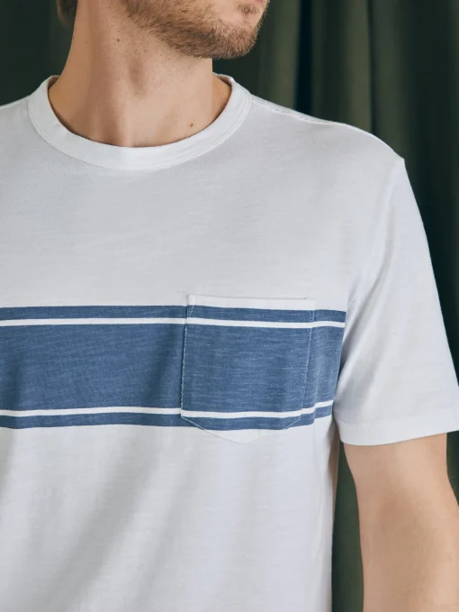 Sale Surf Stripe Sunwashed Pocket Tee - T-Shirts & Henleys