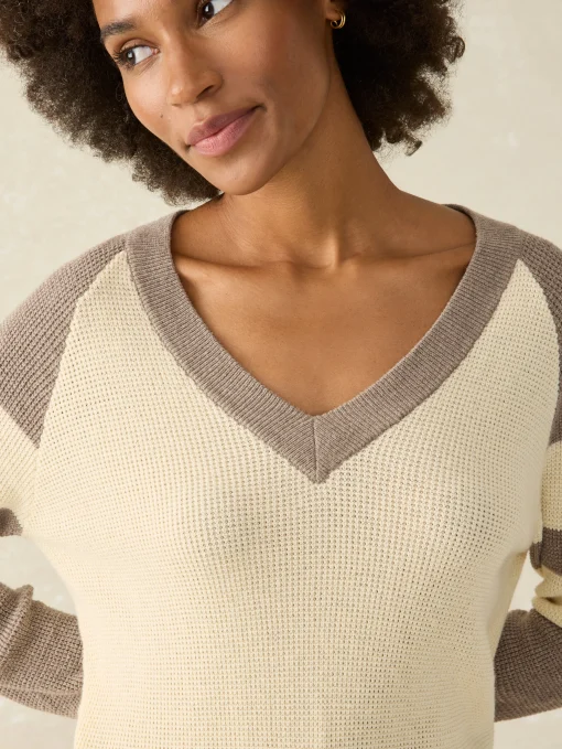 New Throwback V-Neck - Women Sweaters