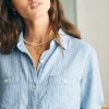 Hot Tried & True Chambray Shirt - Women Shirts & Tops