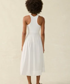 Outlet Tropical Cotton Ribbed Tank Dress - Women Dresses